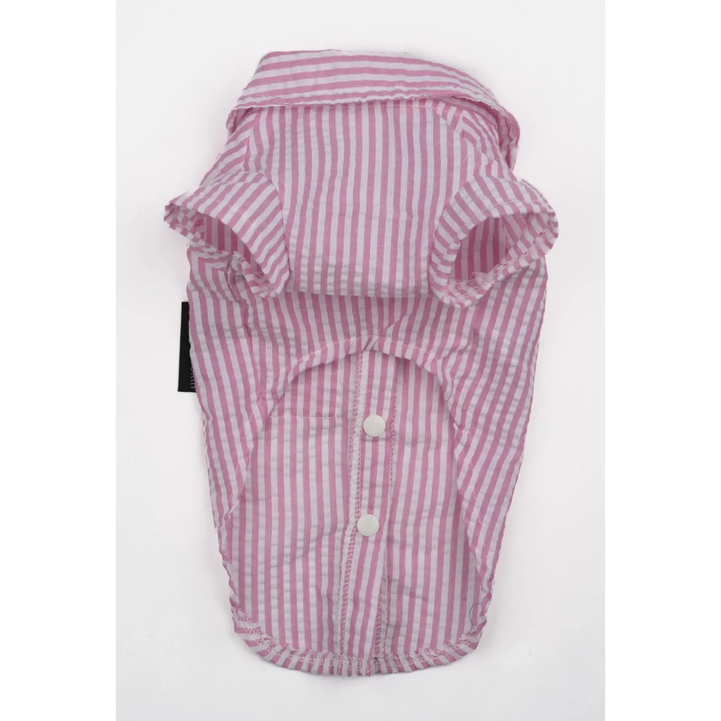51 Degrees North Seersucker Shirt Pink - Hondenkleding