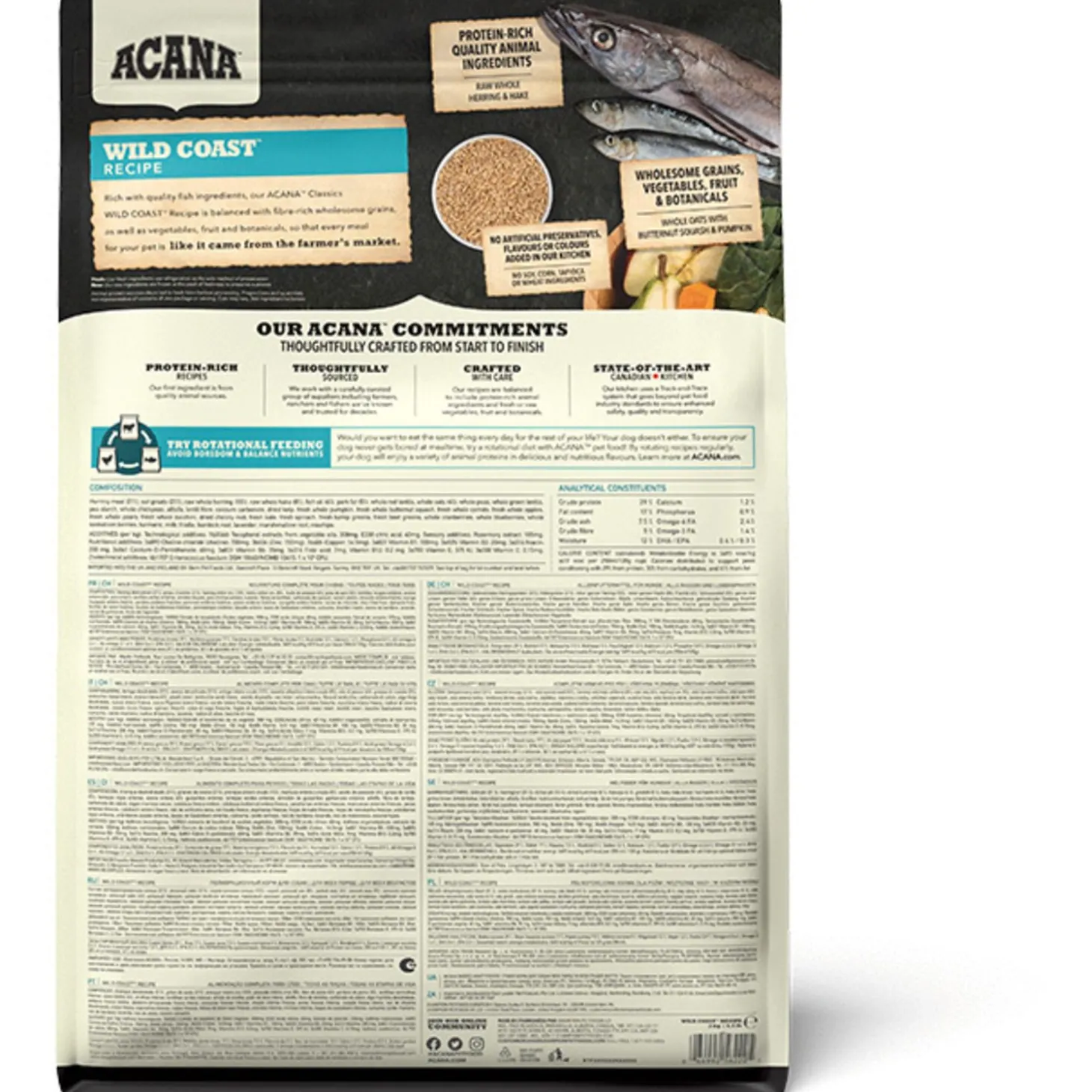 Acana Classics Wild Coast Haring&Bot - Hondenvoer
