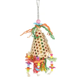 Adori Bamboo Cone Carousel - Vogelspeelgoed - 33x13 cm Multi-Color