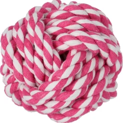 Adori Flos Bal Wit&Pink - Hondenspeelgoed