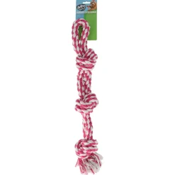 Adori Flostouw Dubbel 3 Knopen 67 cm - Hondenspeelgoed