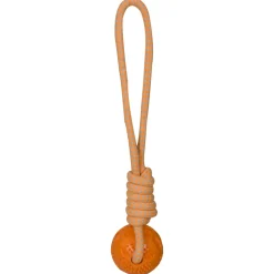 Adori Flostouw Met Tpr Bal - Hondenspeelgoed - 36 cm Oranje
