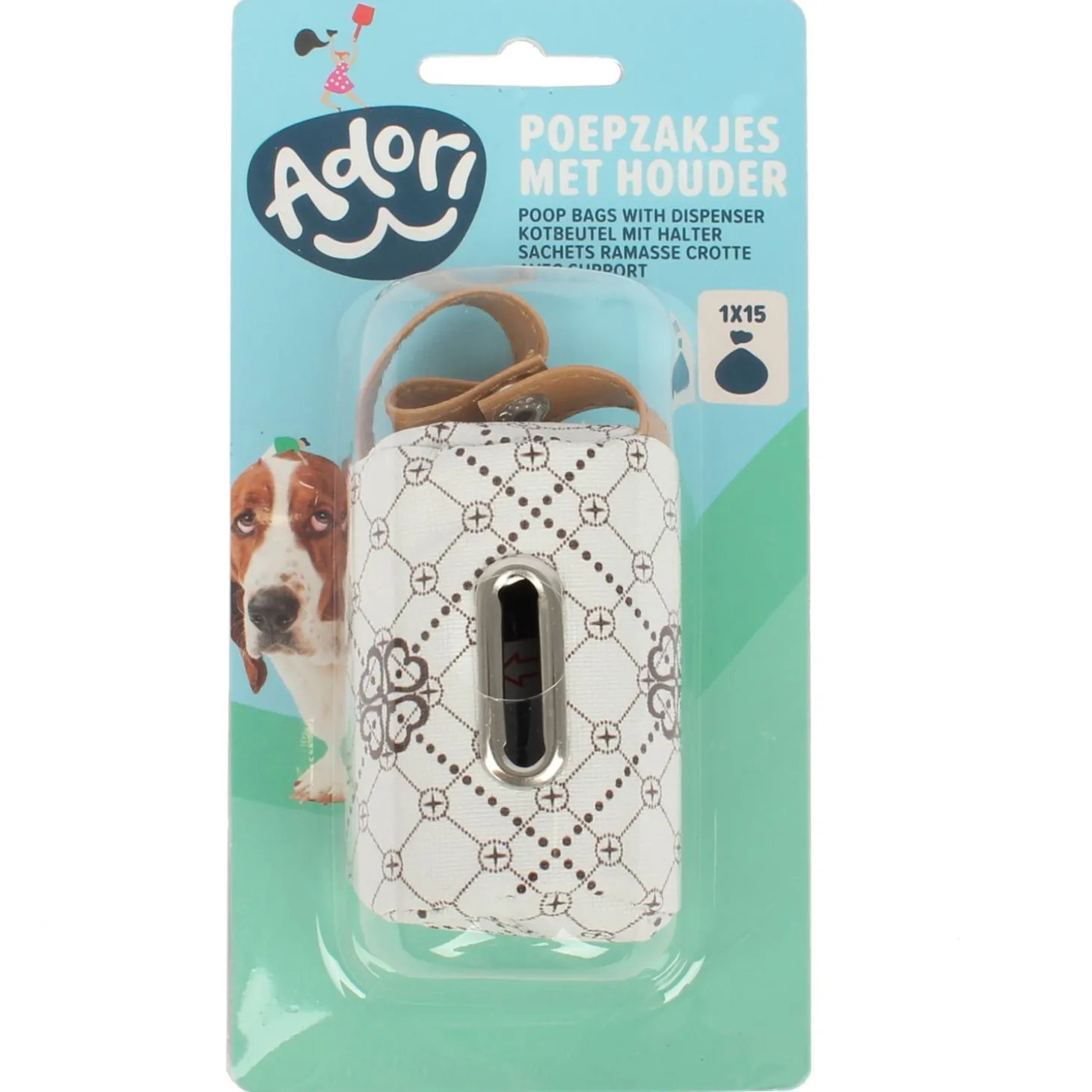Adori Hondenpoepzak Houder - Hondenpoepzakjes - 9 cm Wit