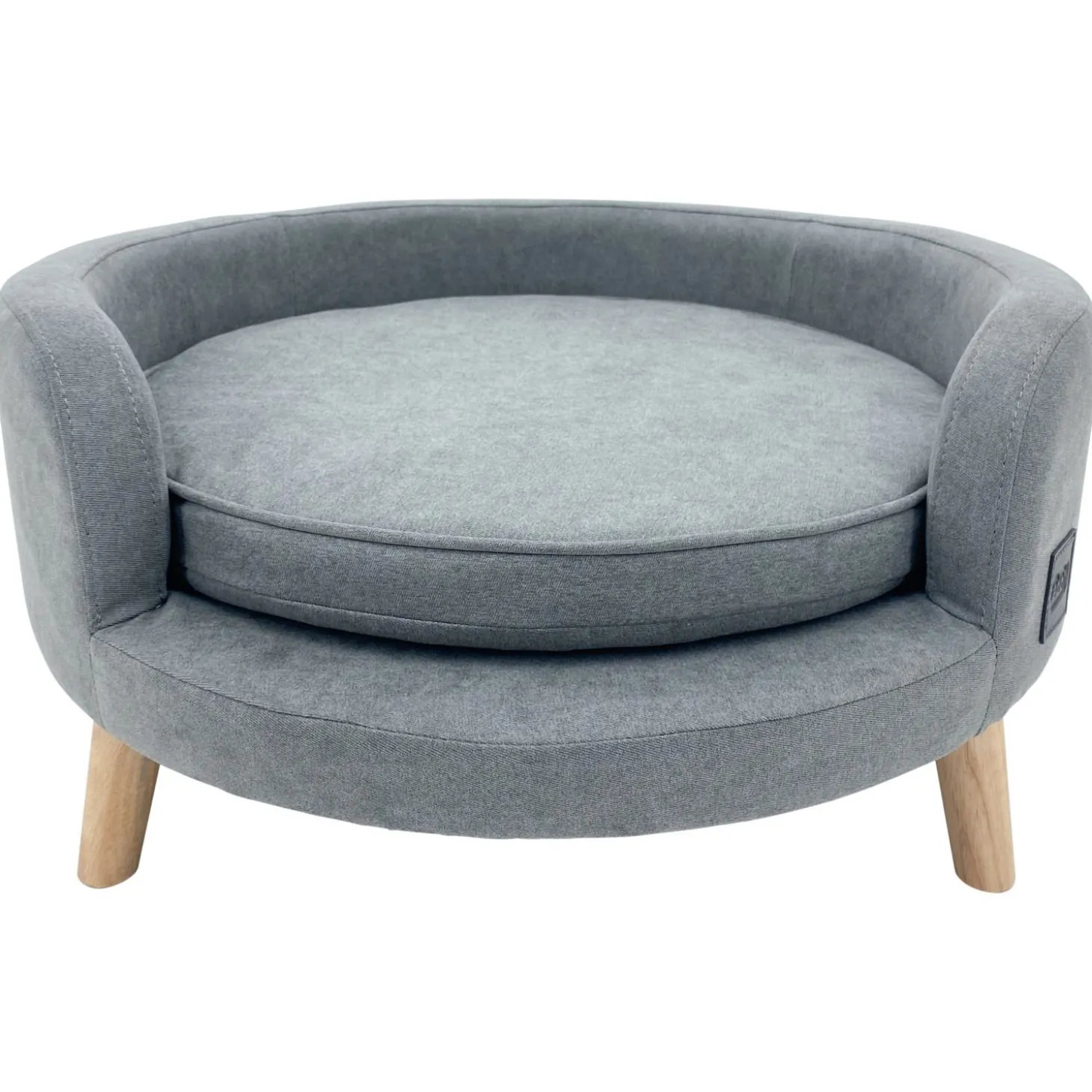 Adori Hondensofa Sienna Rond - Hondenbank - Ø66 cm Grijs