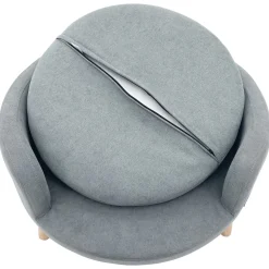 Adori Hondensofa Sienna Rond - Hondenbank - Ø66 cm Grijs