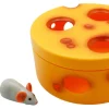 Adori Kat En Muis Spel - Kattenspeelgoed - 15x5.6 cm Geel