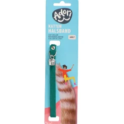 Adori Kattenhalsband - Halsband - 30x1 cm Groen Suède