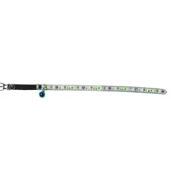 Adori Kattenhalsband Bloemetjes - Kattenhalsband - 30x1 cm Lichtblauw