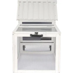 Adori Konijnenhok Bux - Dierenverblijf - 158x60x81.5 cm Grijs Wit