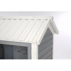 Adori Konijnenhok Izzy - Dierenverblijf - 111x71x115 cm Grijs Wit