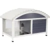 Adori Konijnenhok Jax - Dierenverblijf - 117x70x74 cm Grijs Wit