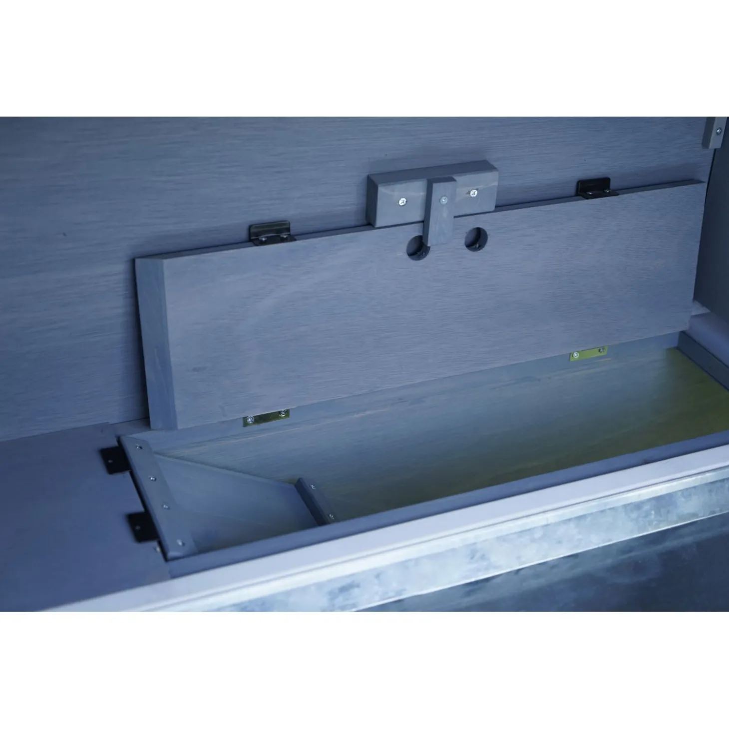Adori Konijnenhok Ozzy - Dierenverblijf - 140x70x111 cm Lichtgrijs Wit