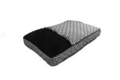 Adori Matraskussen Phoenix - Kattenkussen - 71x48x8 cm Zwart Wit