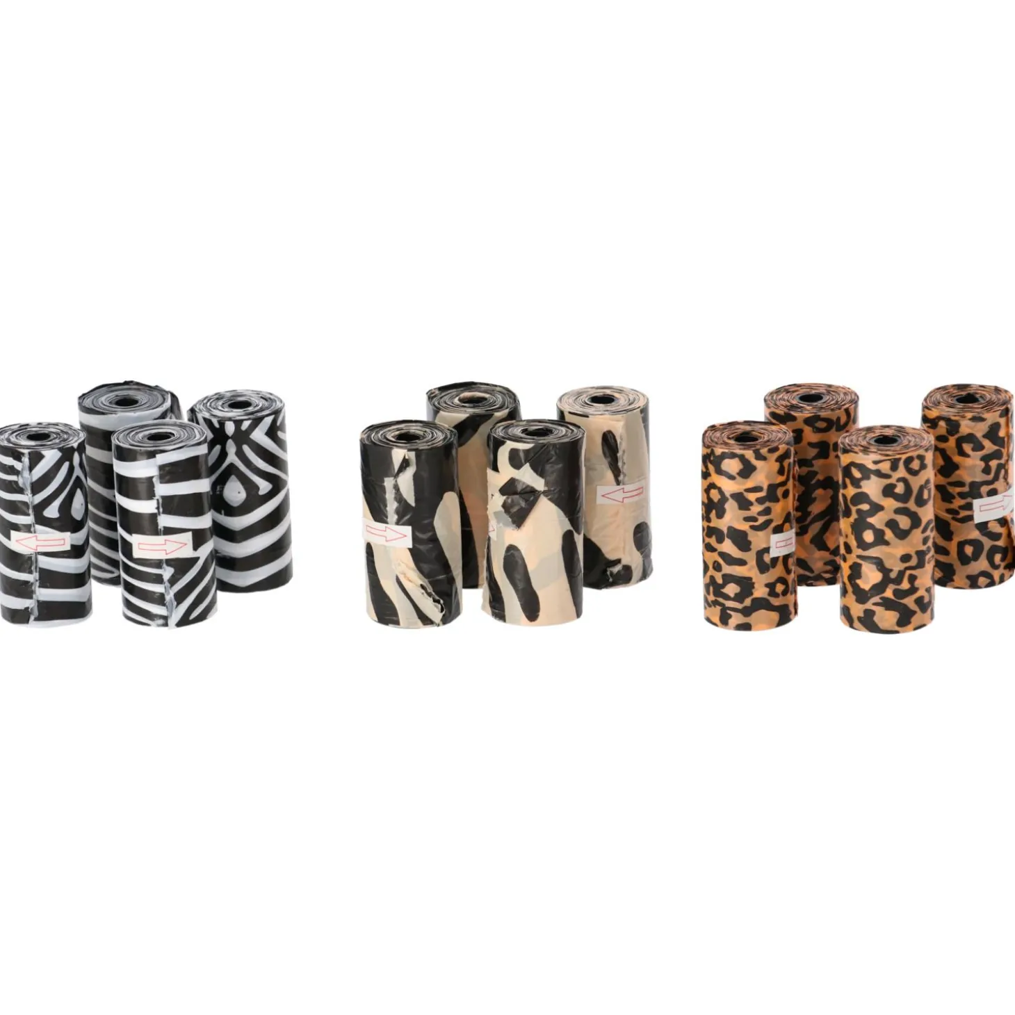 Adori Poepzakjes Animal Print - Hondenpoepzakjes - Multi-Color 12 rol 12 Rollen