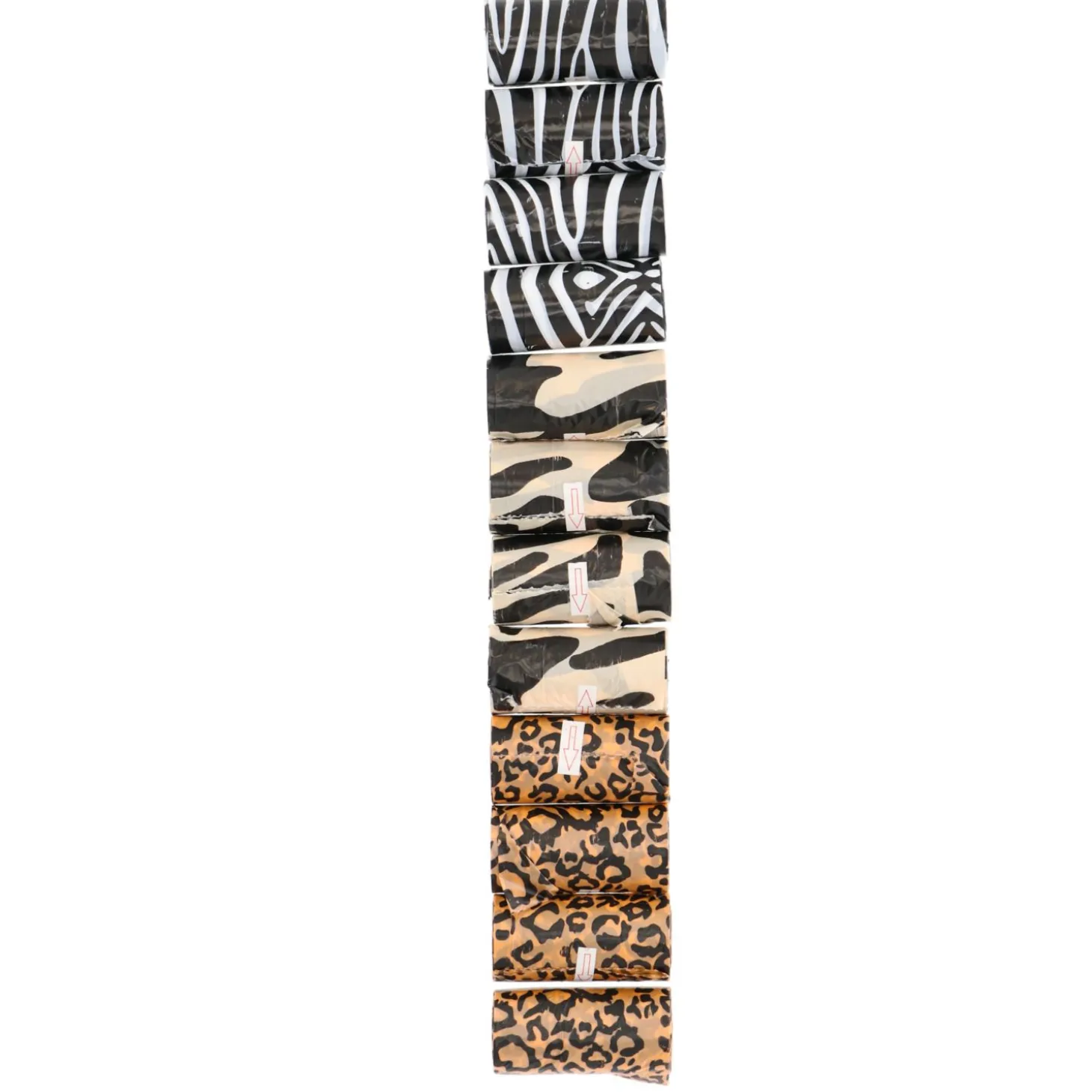 Adori Poepzakjes Animal Print - Hondenpoepzakjes - Multi-Color 12 rol 12 Rollen