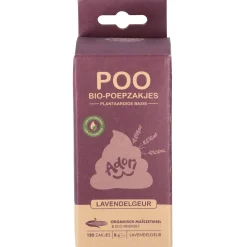 Adori Poo Bio-Poepzakjes - Hondenpoepzakjes - 22x32 cm 8x15 Lavendelgeur
