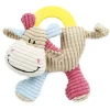 Adori Puppy Speelgoed Beer-Koe - Hondenspeelgoed - 19x15 cm Multi-Color