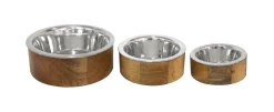 Adori Rvs Voerbak Met Hout - Hondenvoerbak