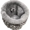 Adori Slaapmand Mila - Kattenbed - 40x32 cm Grijs Print