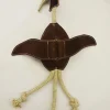 Adori Speelgoed Suede Vogel - Hondenspeelgoed - 42x10 cm Donkerbruin Bruin