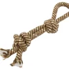 Adori Speeltouw Groot 2 Knopen - Hondenspeelgoed - 41 cm Beige Bruin