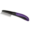Adori Vachtkam Kat Softgrip - Kattenvachtkam - 19.5x4.5 cm Zwart Paars