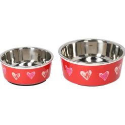 Adori Voerbak Lovely - Hondenvoerbak - Ø17.5x6 cm Rood