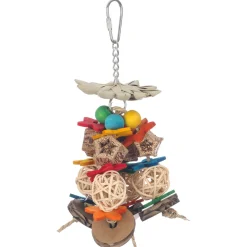 Adori Wicker Ball Mobile - Vogelspeelgoed - 29x10x10 cm Multi-Color