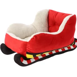 Adori Xmas Arreslee Plush - Hondenmand - 55x45x27 cm Rood