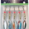 Albatros Spinnerset Ovale Blinkers - Spinners - 10 g 5 stuks Bladmaat 4