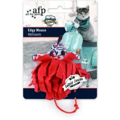 All For Paws Edgy Mouse - Kattenspeelgoed - 24x16x5 cm Assorti