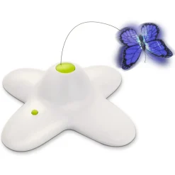 All For Paws Interactive Flutterbug - Kattenspeelgoed - 20x20x8.5 cm 380 g Wit