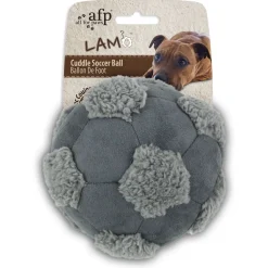 All For Paws Lambswool Cuddle Footbal - Hondenspeelgoed - Ø15 cm Assorti