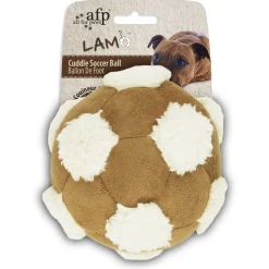 All For Paws Lambswool Cuddle Footbal - Hondenspeelgoed - Ø15 cm Assorti