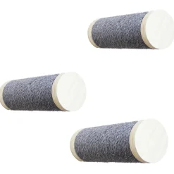 All For Paws Skywalk - Medium Step Post Playground - 3 Pack - Wandkrabpaal - 29x10x28 cm Grijs