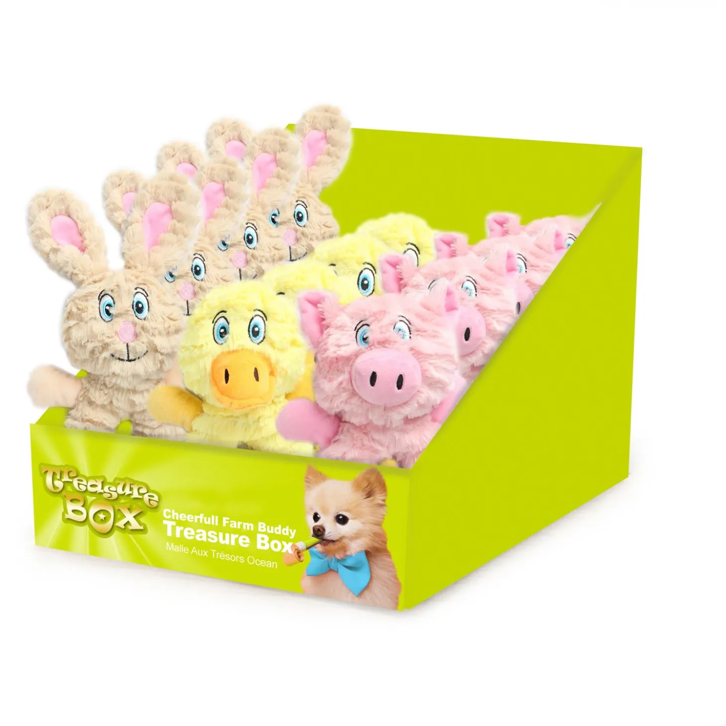 All For Paws Speelgoed Cheerfull Farm Buddy - Hondenspeelgoed - Assorti
