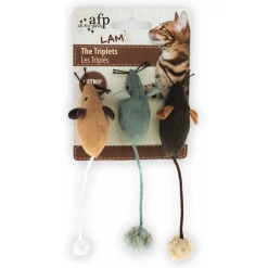 All For Paws The Triplets - Kattenspeelgoed - 7x7x3 cm Assorti