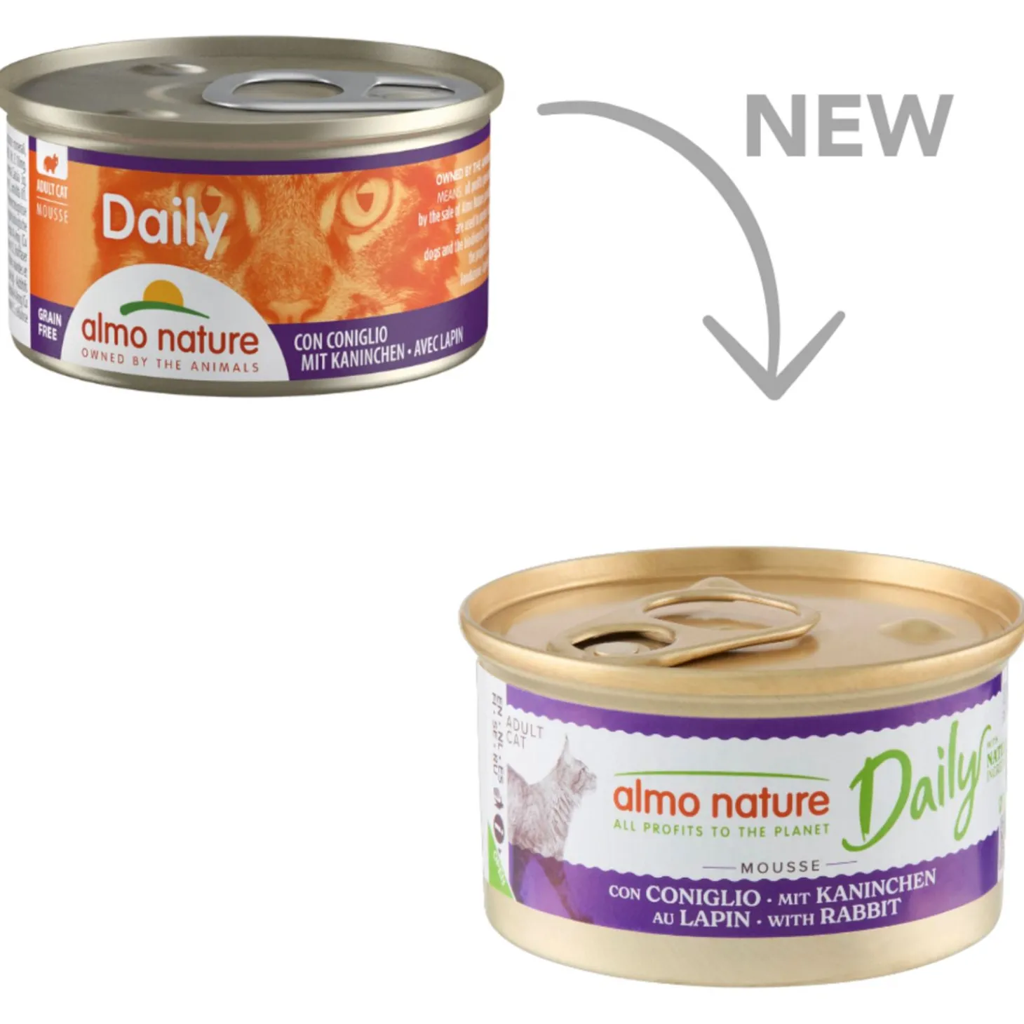 Almo Nature Cat Blik Daily Menu Mousse 85 g - Kattenvoer