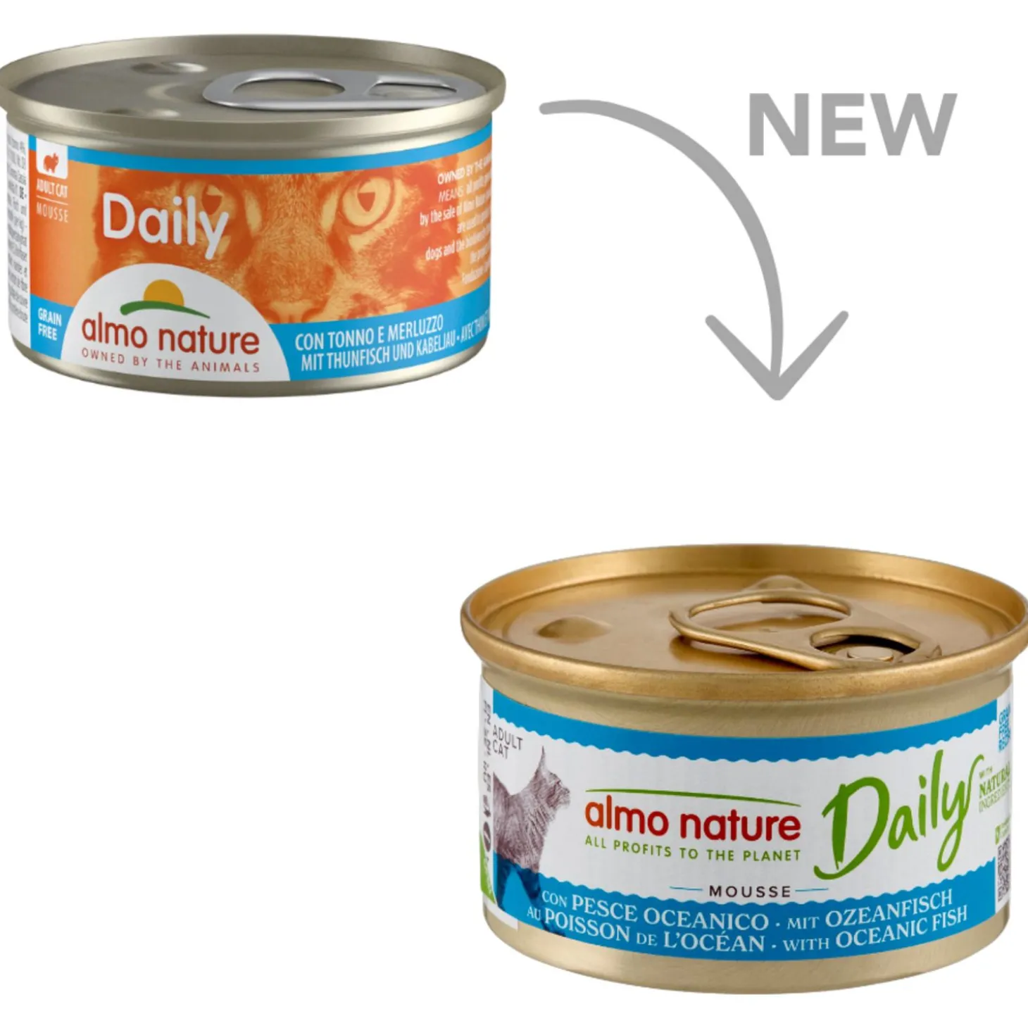 Almo Nature Cat Blik Daily Menu Mousse 85 g - Kattenvoer