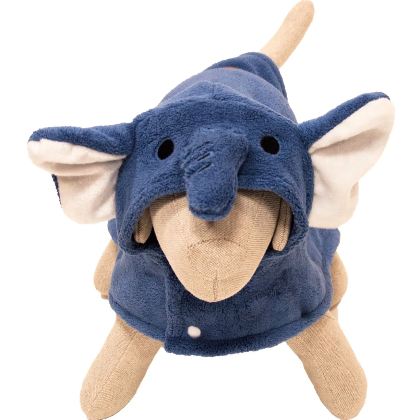 Animal Boulevard Honden Badcape Olifant - Hondenverzorging - Blauw Xs