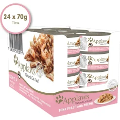 Applaws Cat Blik Tuna Fillet & Prawn - Kattenvoer - 70 g