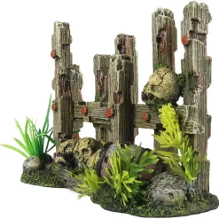 Aqua Della Hek Met Doodskoppen - Aquarium - Ornament -