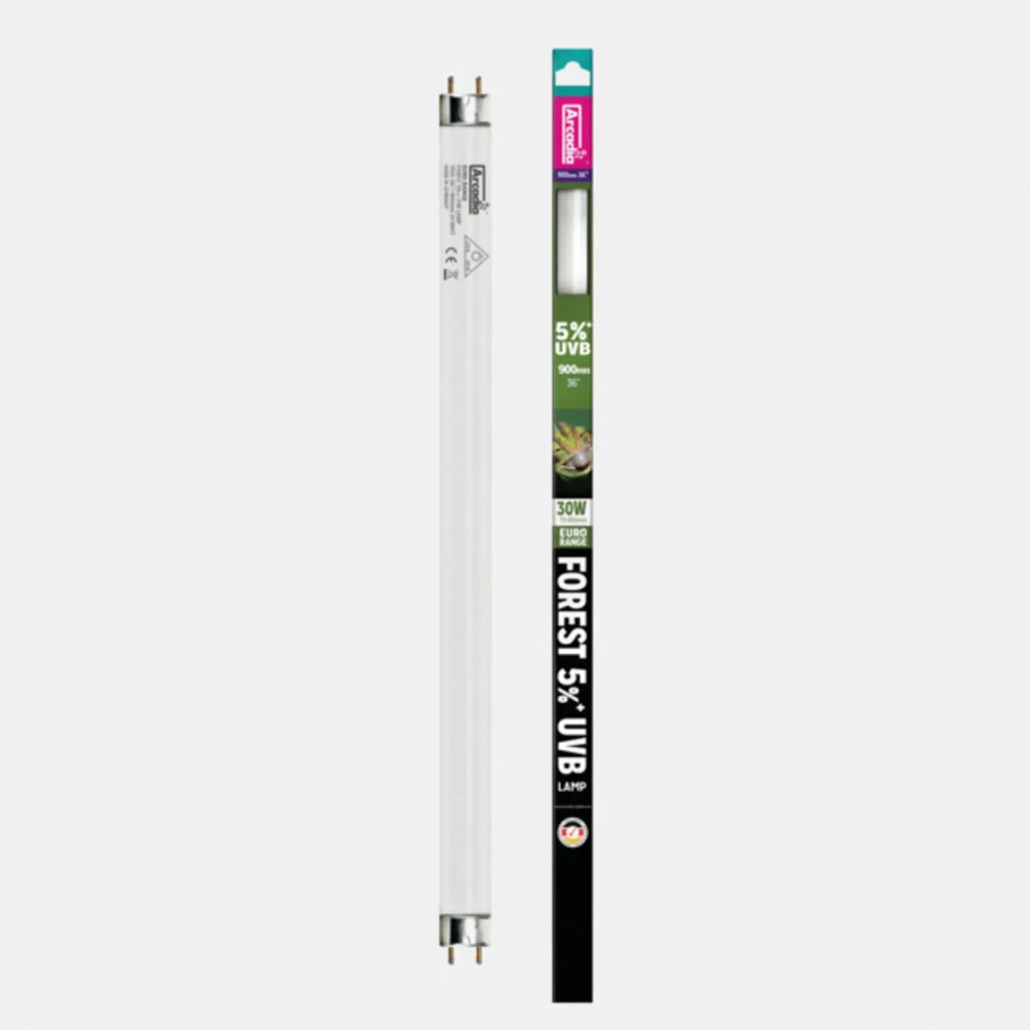 Arcadia Euro-Range Forest 5% Uv T8 Lamp - Verwarming - 90 cm 30 Watt