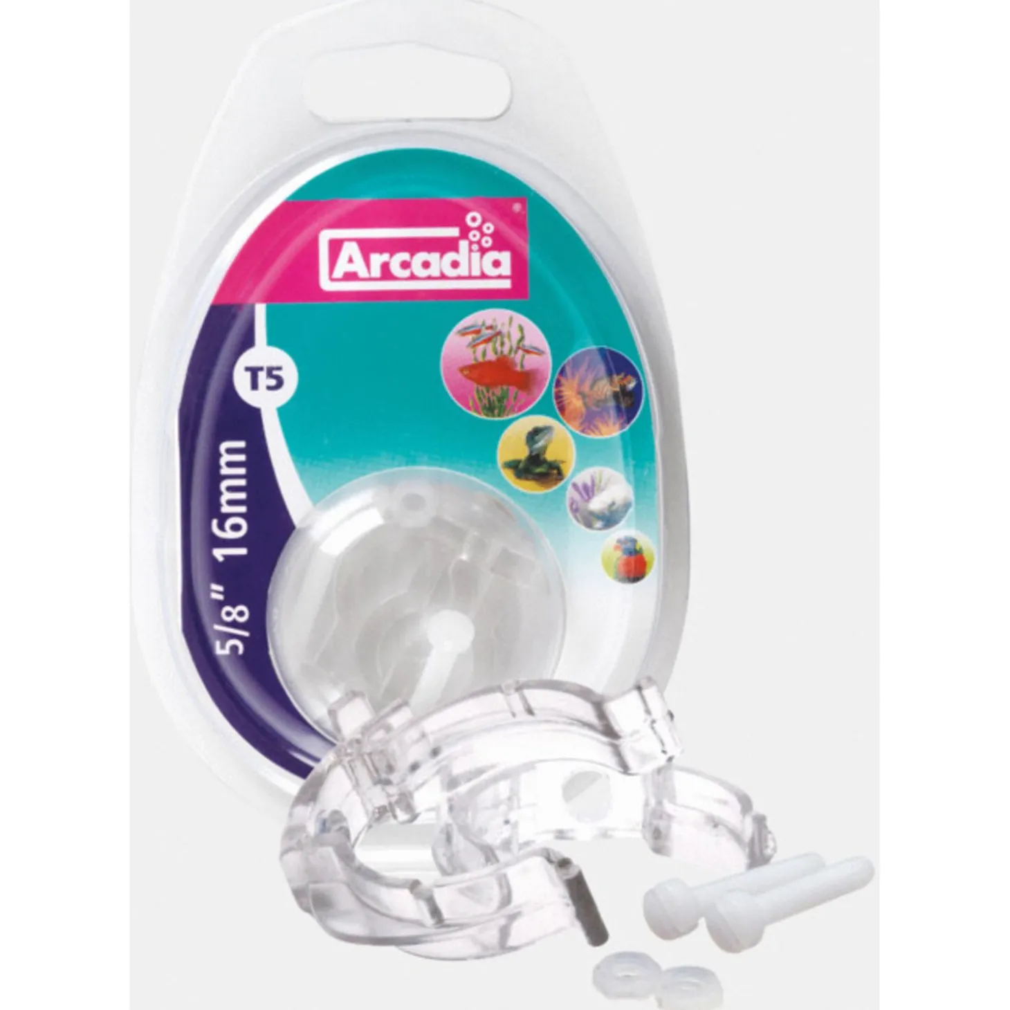 Arcadia T5 Plastic Clips & Schroeven - Verwarming - 16 mm