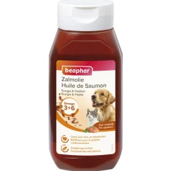 Beaphar Zalmolie - Voedingssupplement - Huid - Vacht - Zalm 430 ml