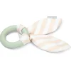 Beeztees Puppy Kauwring - Hondenspeelgoed - 22x8.5x2 cm Groen Pink Wit