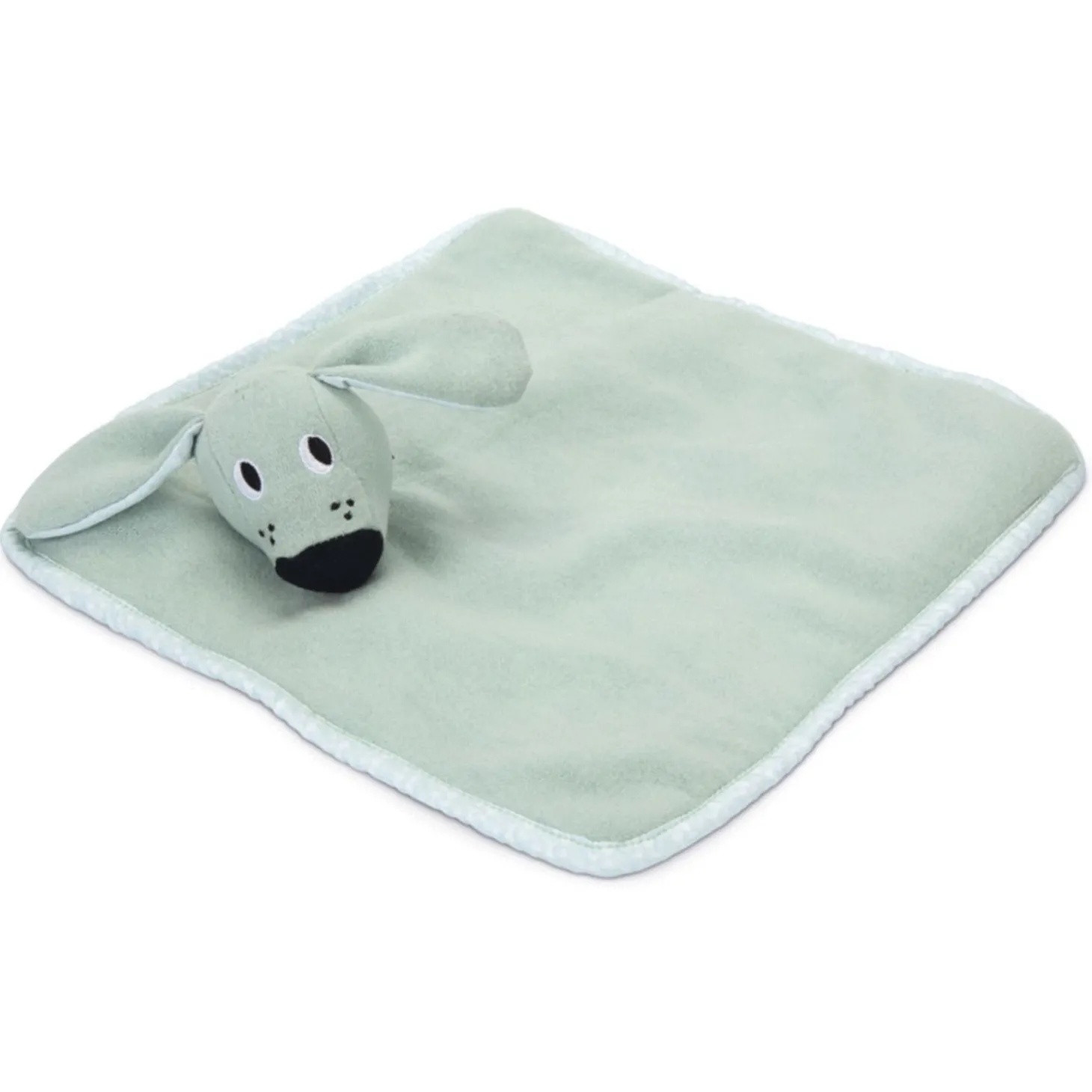Beeztees Puppy Knuffellap Wuggie - Hondenspeelgoed - 31x31x6.5 cm Groen