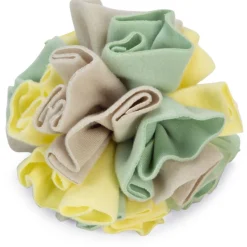 Beeztees Puppy Snuffelbol Izzy - Hondenspeelgoed - Ø13 cm 100 g Multi-Color Geel