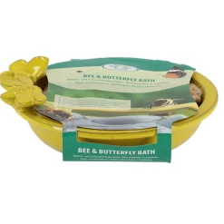 Best For Birds Bijen- En Vlinderdrinkschaal - Drinkbak - 27x27x8 cm Geel