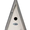 Best For Birds Nestkast Driehoek L - Broeden - 19x18x28 cm Wit Grijs